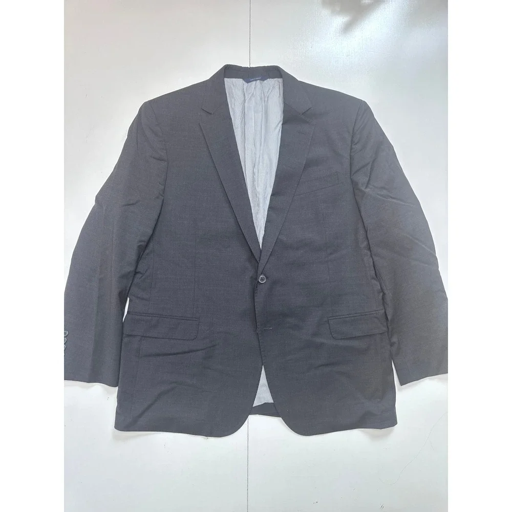 Brooks Brothers Explorer Madison Fit 2-Piece Suit Grey Wool Blend 46R W40 L30